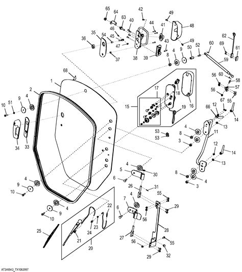 john deere skid steer door latch|john deere parts diagram.